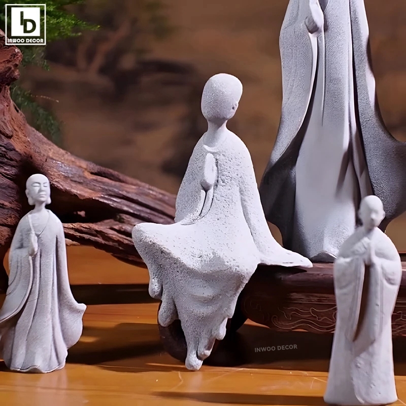 Bonsai Garden For Desk - 小さなKの宝石の仏像,妖精,盆栽,ガーデンデスクの装飾,ヨガ,瞑想,水族館,家の装飾