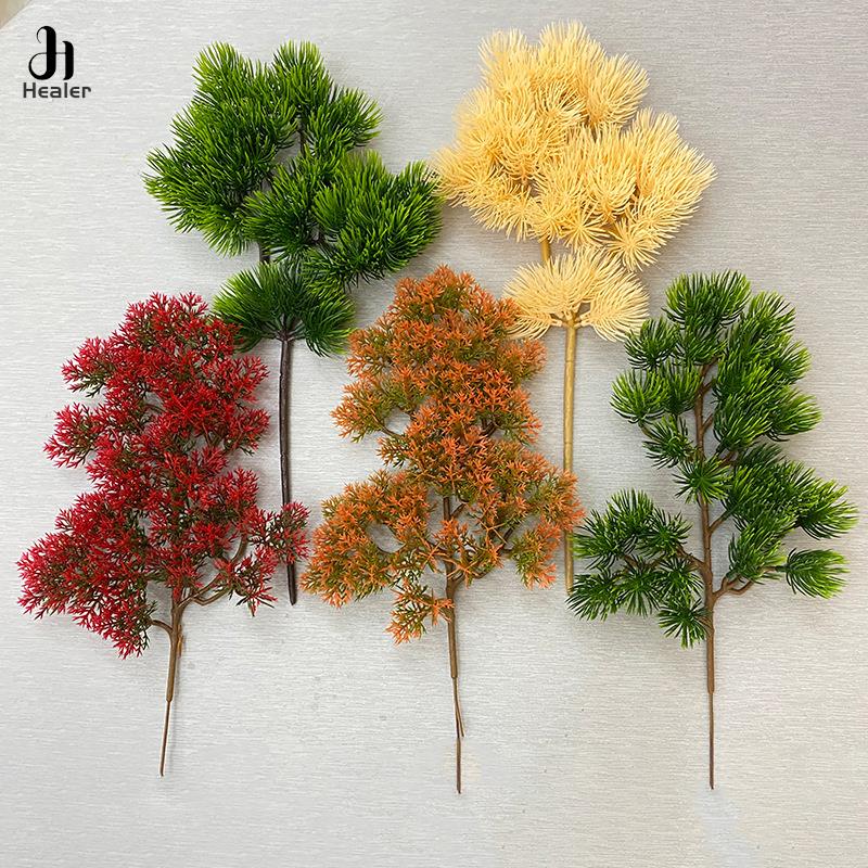 Bonsai Garden For Sale - プラスチック製の偽の松の植物,盆栽の植物,庭,木の枝,家とオフィスの装飾,特別オファー,1個