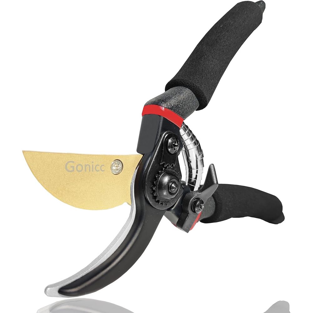 Bonsai Garden Knife - 8本組プロ仕様プレミアムチタン製バイパス剪定鋏、ハンドプルーナー、園芸用ハサミ、盆栽用カッター
