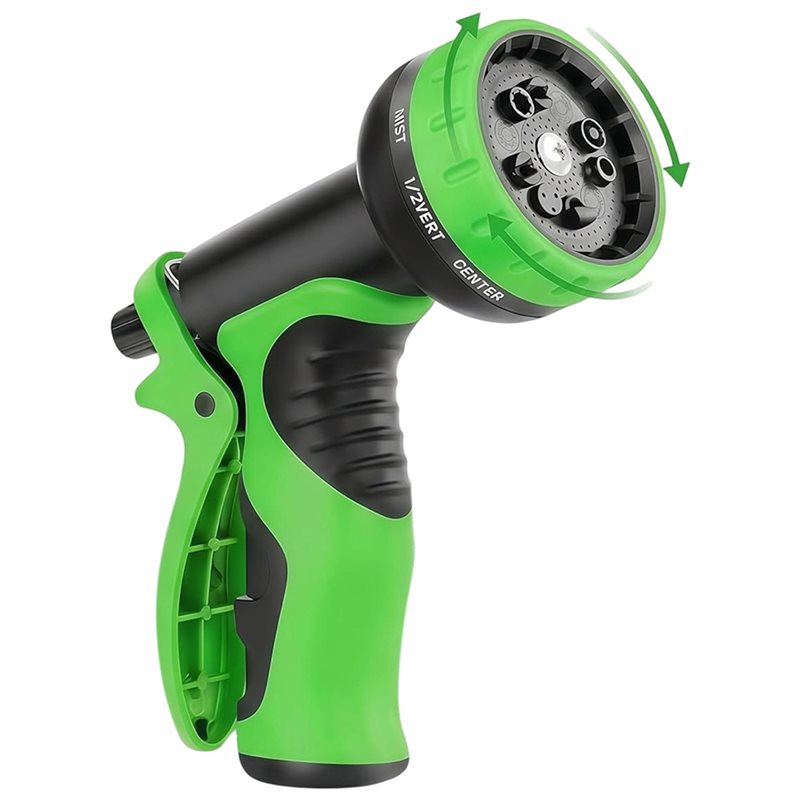 Gardena Hose Comfort - A25F-ガーデンホースノズル 10種類の噴射パターン付き - ロック機能付き高圧水噴霧器 コンフォートグリップ