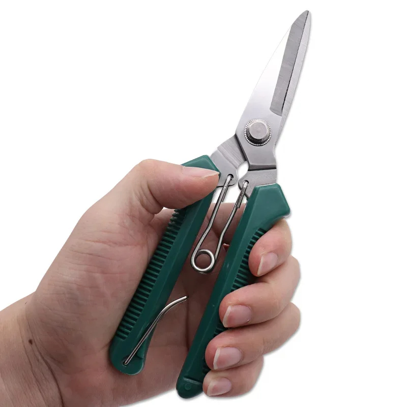 Bonsai Garden Knife - 1PC 190mm ステンレス鋼ガーデン剪定鋏 滑り止めハンドル付き 盆栽トリミングツール ストレートヘッド