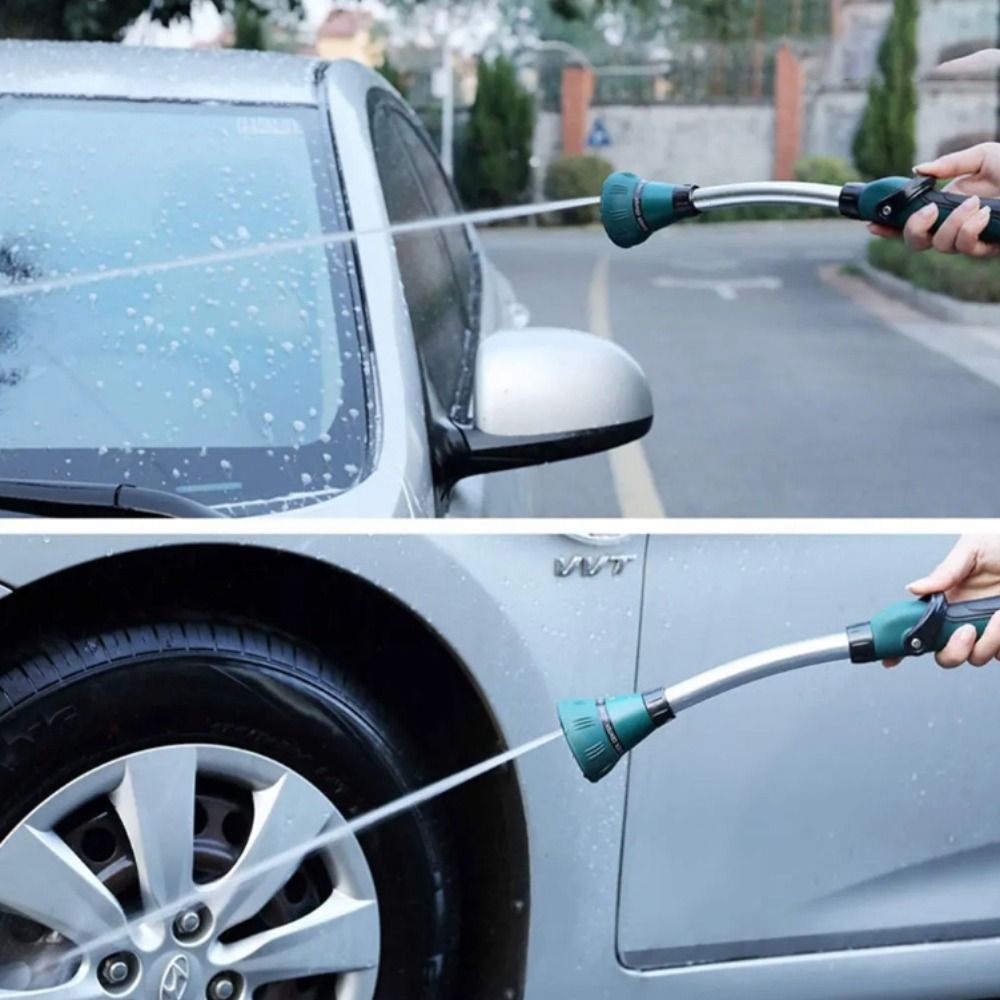 Gardena Hose Comfort - ロングハンドルガーデンホーススプレーシャワーヘッド 5 スプレーパターン 快適なグリップ 散水スプレーヤー ゴム引きグリップ