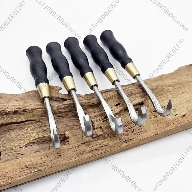Bonsai Garden Knife - 盆栽用ブラシ付きナイフセット、乾燥遺物製作、彫刻モデリングフックナイフ、盆栽ツールを作るための描画
