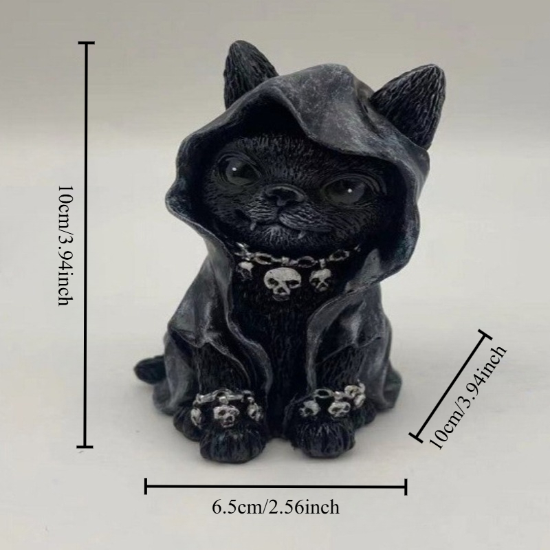 ハロウィン魔法猫樹脂工芸置物動物像ミニチュア家庭菜園盆栽装飾 - Bonsai Garden For Desk のレビューと価格
