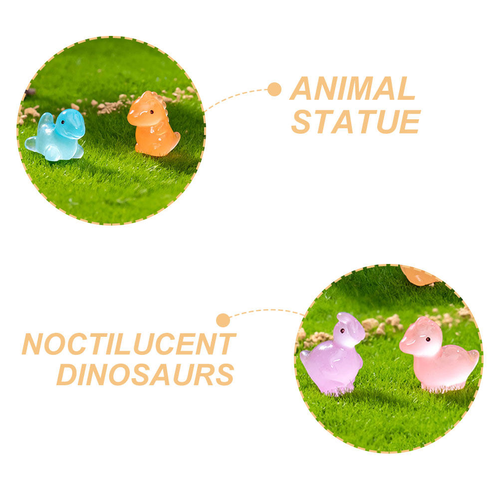 27個入り 暗闇で光る樹脂製ミニ恐竜飾り 盆栽 ミニチュア風 - Bonsai Garden For Desk のレビューと価格