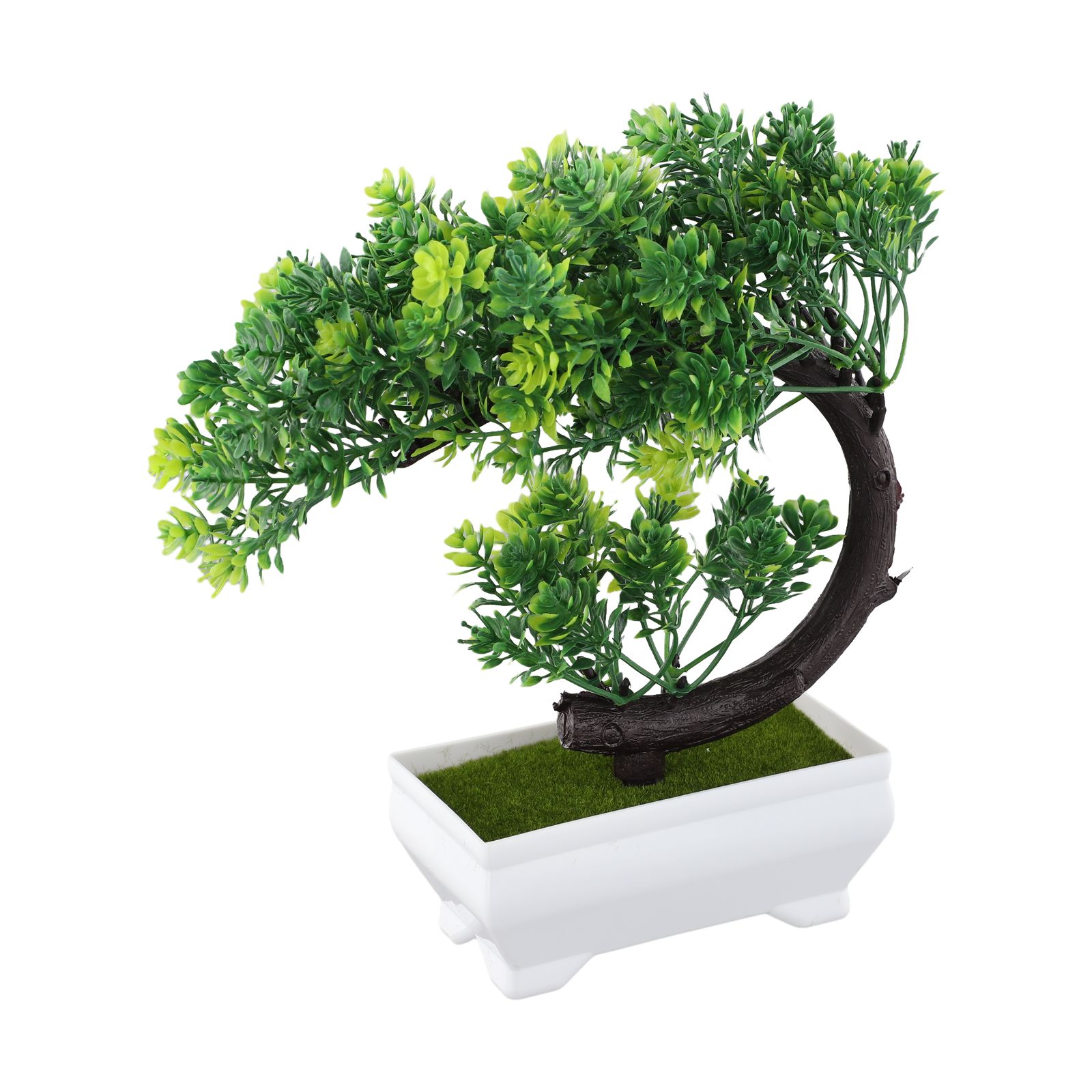 プラスチック製の鉢植え盆栽の飾りは、屋内庭園スタイルの装飾に - Bonsai Garden For Desk のレビューと価格